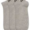3er Pack SKECHERS Unisex Sneaker Socken - Leichtgrau Melange - Größe 35/38 | Bequeme Sportsocken -Heimtextilien Verkäufe 9004783900 1600Wx1600H