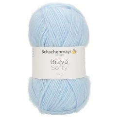 Handstrickgarn BRAVO SOFTY - Glacier - 50g | Weich & Hochwertig | Ideal für Stricken & Häkeln