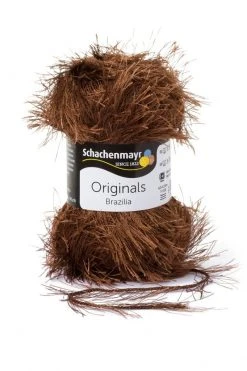 Handstrickgarn BRAZILIA - Schokoladenbraun - 50g - Premium Qualität