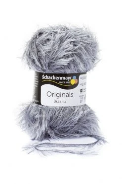 Handstrickgarn BRAZILIA - Mittelgrau - 50g - Hochwertiges Garn für Stricken und Häkeln