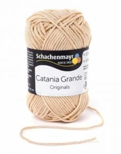 Handstrickgarn CATANIA GRANDE - Sand - 50g | Hochwertiges Häkel- & Strickgarn