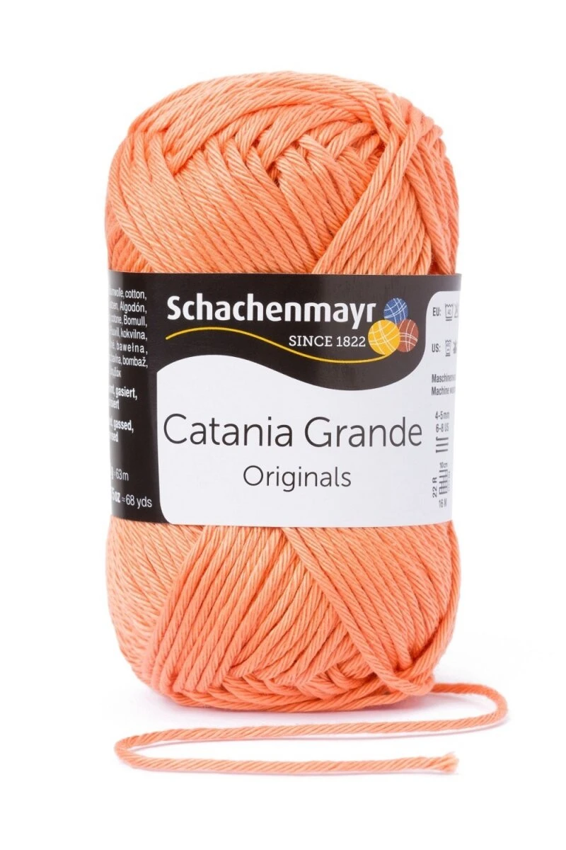 Handstrickgarn CATANIA GRANDE - 50g in Mandarine - Premium Häkelgarn & Strickgarn 3 Handstrickgarn CATANIA GRANDE - 50g in Mandarine - Premium Häkelgarn & Strickgarn