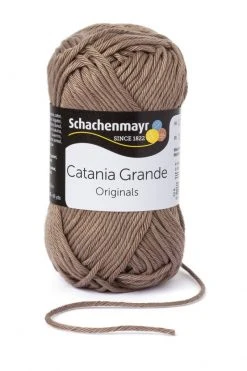 Handstrickgarn CATANIA GRANDE - taupe - 50g | Hochwertiges Häkelgarn & Strickgarn