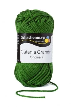 Handstrickgarn CATANIA GRANDE - oliv - 50g | Hochwertiges Häkelgarn & Strickgarn