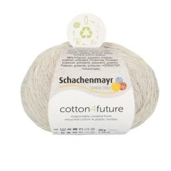 Handstrickgarn COTTON 4FUTURE - Leinen - 50g | Hochwertiges Häkelgarn & Strickgarn