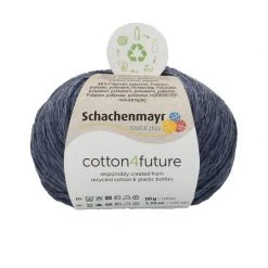 Handstrickgarn COTTON 4FUTURE - Denim - 50g | Hochwertiges Häkelgarn & Strickgarn