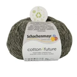 Handstrickgarn COTTON 4FUTURE - Khaki - 50g - Hochwertiges Garn zum Stricken und Häkeln