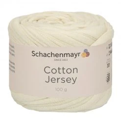 Handstrickgarn COTTON JERSEY - Natur - 100g | Häkelgarn & Strickgarn | Hochwertiges Baumwollgarn