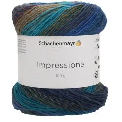 Handstrickgarn IMPRESSIONE - Night-Sky-Farben - 100g | Hochwertiges Häkelgarn & Strickgarn