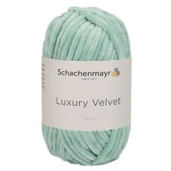 Handstrickgarn LUXURY VELVET - mint - 100g | Weiches Häkelgarn & Strickgarn | Nachhaltige Qualität