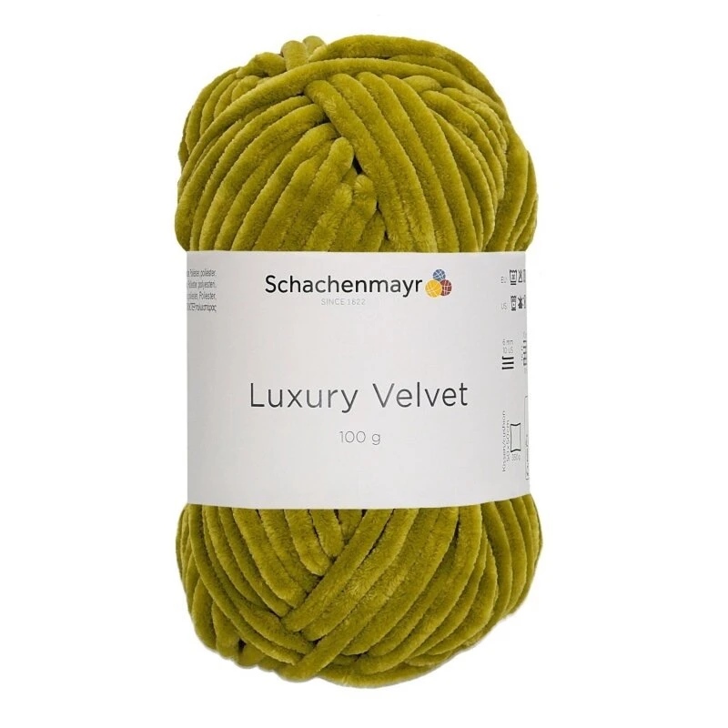 Handstrickgarn LUXURY VELVET – lime – 100g | Premium Häkelgarn & Strickgarn 3 Handstrickgarn LUXURY VELVET – lime – 100g | Premium Häkelgarn & Strickgarn