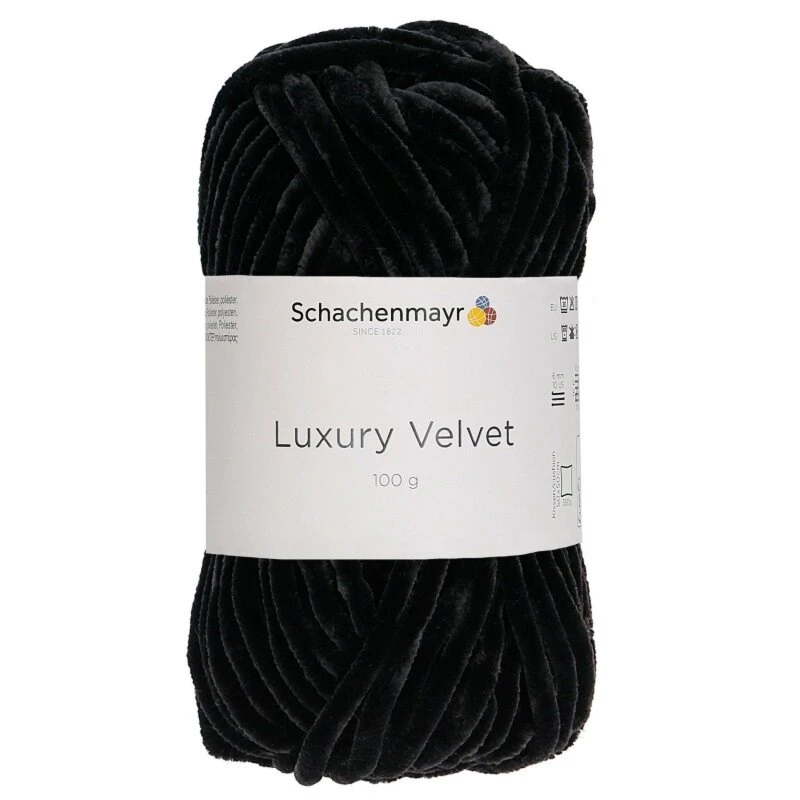 Handstrickgarn LUXURY VELVET - Schwarze Schafwolle, 100g - Premium Häkelgarn & Strickgarn 3 Handstrickgarn LUXURY VELVET - Schwarze Schafwolle, 100g - Premium Häkelgarn & Strickgarn