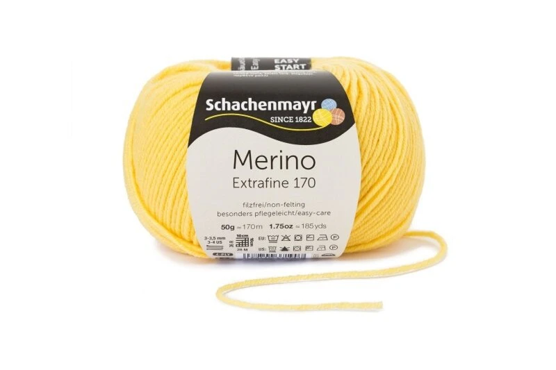 Handstrickgarn MERINO EXTRAFINE 170 - Sonne - 50g | Hochwertiges Strickgarn für Handarbeit 3 Handstrickgarn MERINO EXTRAFINE 170 - Sonne - 50g | Hochwertiges Strickgarn für Handarbeit