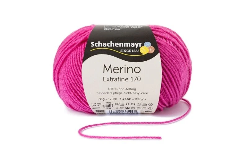 Handstrickgarn MERINO EXTRAFINE 170 - Rosa - 50g | Hochwertiges Strickgarn für alle Projekte 3 Handstrickgarn MERINO EXTRAFINE 170 - Rosa - 50g | Hochwertiges Strickgarn für alle Projekte