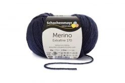 Handstrickgarn MERINO EXTRAFINE 170 - Marine - 50g | Hochwertiges Häkel- und Strickgarn