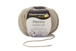 Handstrickgarn MERINO EXTRAFINE 120 - beige-meliert - 50g | Weiches Strickgarn | Häkeln & Stricken