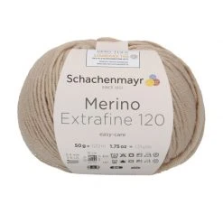 Handstrickgarn MERINO EXTRAFINE 120 - Sahara - 50g | Hochwertiges Strickgarn für weiche Projekte