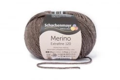 Handstrickgarn MERINO EXTRAFINE 120 - holz-meliert - 50g | Hochwertiges Häkelgarn & Strickgarn