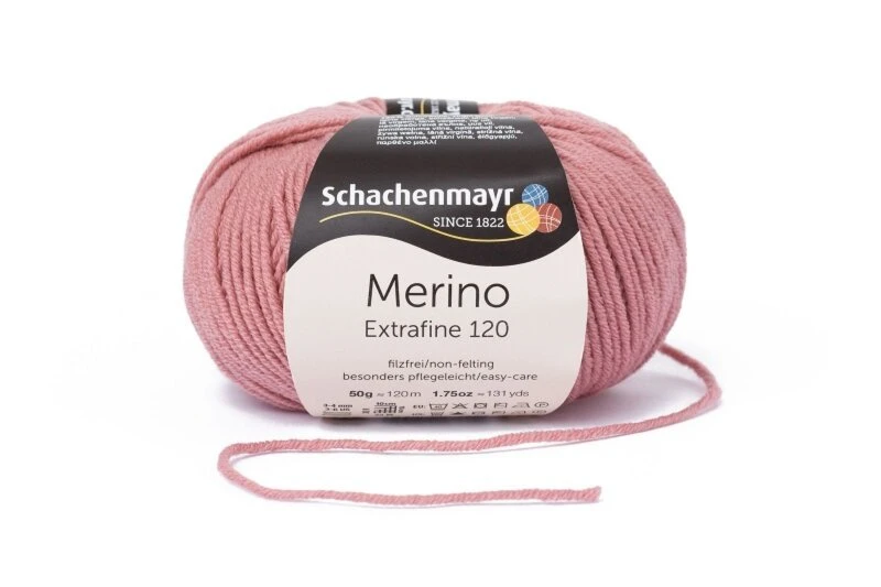 Handstrickgarn MERINO EXTRAFINE 120 - Rose-Pink - 50g | Hochwertiges Häkelgarn & Strickgarn 3 Handstrickgarn MERINO EXTRAFINE 120 - Rose-Pink - 50g | Hochwertiges Häkelgarn & Strickgarn