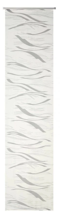 Schiebevorhang wollweiß-grau 60x245 cm - Elegante Raumteiler für Zuhause