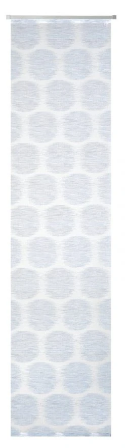 Schiebevorhang wollweiß-blau 60x245 cm - Elegante Raumgestaltung