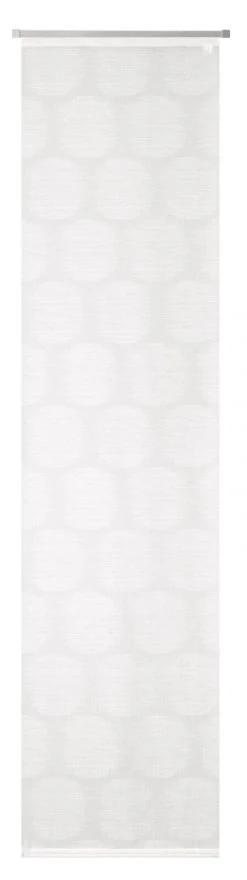 Wollweiß-weiß Schiebevorhang 60x245 cm - Elegante Gardinenlösung