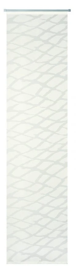 Schiebevorhang wollweiß - 57x245 cm - eleganter Sichtschutz für Fenster