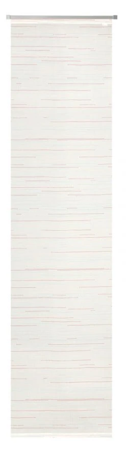 Schiebevorhang wollweiß-koralle-blau 60x245 cm - Elegant & Praktisch