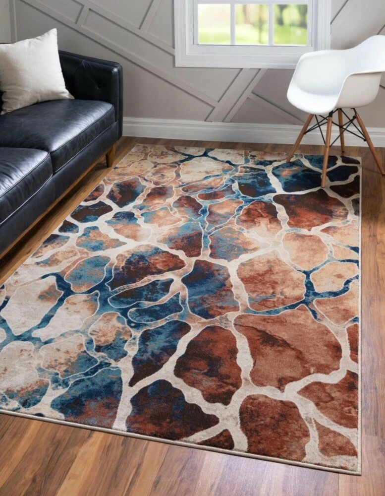 Teppich ILLUSION - Beige - 244x152 cm - Hochwertiger Kurzflorteppich 4 Teppich ILLUSION - Beige - 244x152 cm - Hochwertiger Kurzflorteppich – Bild 2