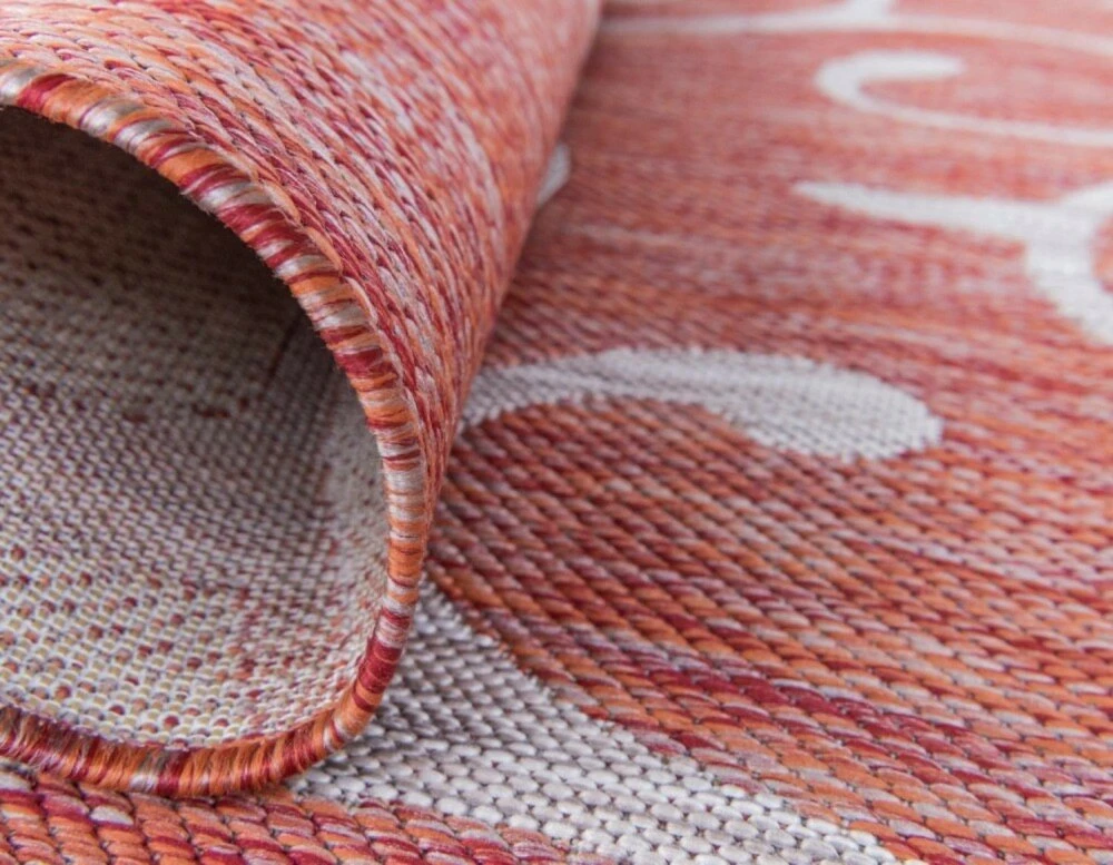 In-/Outdoor-Teppich OUTDOOR BEAUTIES - rostrot - Ø 122 cm - robuster & wetterfester Teppich für Garten, Terrasse & Balkon 6 In-/Outdoor-Teppich OUTDOOR BEAUTIES - rostrot - Ø 122 cm - robuster & wetterfester Teppich für Garten, Terrasse & Balkon – Bild 4