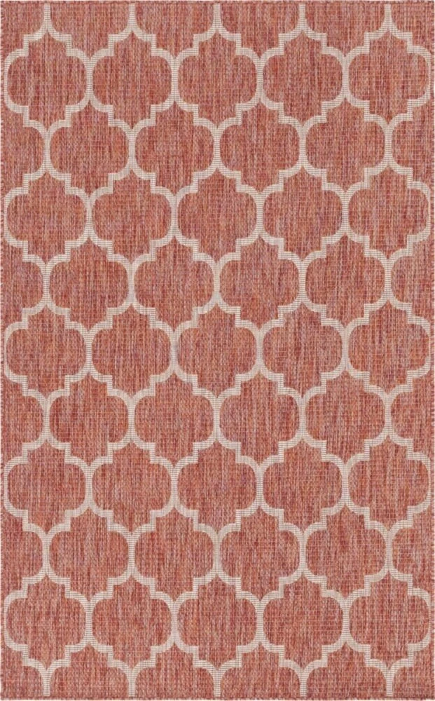 In-/Outdoorteppich CROSSES 1 - Rostrot - 244x152 cm - Wetterfest & Langlebig 3 In-/Outdoorteppich CROSSES 1 - Rostrot - 244x152 cm - Wetterfest & Langlebig