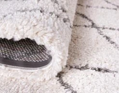 Teppich TEMARA SHAG 3 - Elfenbein - 305x79 cm | Hochwertiger Langflorteppich für Wohnzimmer & Schlafzimmer -Heimtextilien Verkäufe 9004901500 04 1600Wx1600H