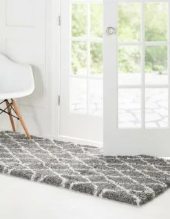 Teppich TEMARA SHAG 3 - Grau - 183x79 cm | Luxuriöser Langflorteppich für Ihr Zuhause -Heimtextilien Verkäufe 9004901900 03 1600Wx1600H