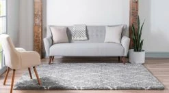 TEMARA SHAG 3 Grauer Langflorteppich - 244x152 cm - Luxuriöser Teppich für Wohnzimmer & Schlafzimmer -Heimtextilien Verkäufe 9004902200 04 1600Wx1600H