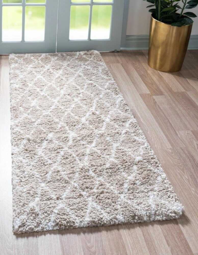 Teppich TEMARA SHAG 3 - braungrau - 183x79 cm | Hochwertiger Langflorteppich für gemütliche Räume 4 Teppich TEMARA SHAG 3 - braungrau - 183x79 cm | Hochwertiger Langflorteppich für gemütliche Räume – Bild 2