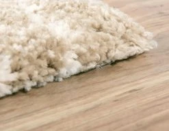 Teppich TEMARA SHAG 3 - Braungrau - 244x152 cm | Luxuriöser Langflorteppich für Wohnzimmer & Schlafzimmer -Heimtextilien Verkäufe 9004902700 04 1600Wx1600H