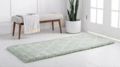 TEMARA SHAG 5 Langflorteppich - hellgrün - 305x79 cm - Weicher Florteppich für Wohnzimmer & Schlafzimmer -Heimtextilien Verkäufe 9004903700 03 1600Wx1600H