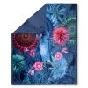 Wohndecke blau-bunt floral - 130x160 cm | Flauschige Fleecedecke für Zuhause -Heimtextilien Verkäufe 9005079100 1600Wx1600H