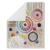 Weiß-bunte Wohndecke 130x160 cm - Kuschelig & Stilvoll -Heimtextilien Verkäufe 9005079400 1600Wx1600H