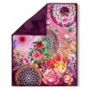 Lila-bunte Wohndecke mit floralem Muster - 130x160 cm - Kuschelig & stilvoll -Heimtextilien Verkäufe 9005079600 1600Wx1600H