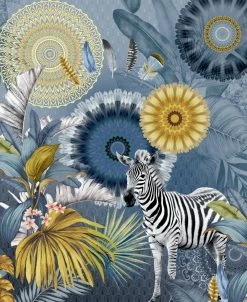 Zebra Wohndecke bunt - 130x160 cm - Kuschelig & Stilvoll