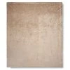 Beige Wohndecke 160x180 cm - Weiche Fleecedecke für Gemütlichkeit | Tagesdecken & Fleecedecken
