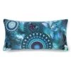 Sofakissen LUCIANO - Mandala Design - Türkisblau - 60x30 cm