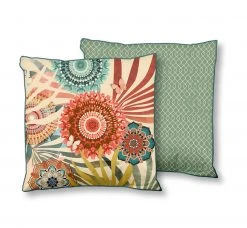 Sofakissen MATEO - Mandala Design - Cremefarben - 48x48 cm - Gemütliche Wohnaccessoires