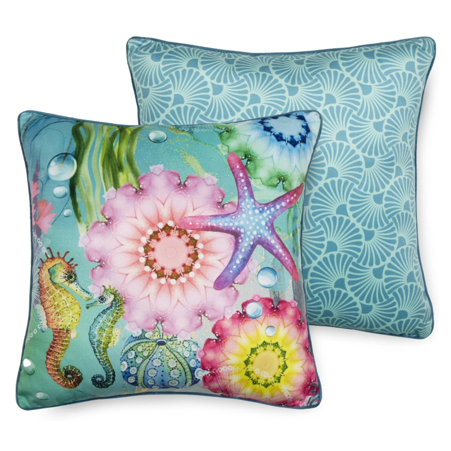 Sofakissen AMADA - Mandala Design - Hellblau - 48x48 cm - Hochwertiges Kissen für Sofa und Wohnzimmer 3 Sofakissen AMADA - Mandala Design - Hellblau - 48x48 cm - Hochwertiges Kissen für Sofa und Wohnzimmer