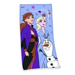 Velourstuch DISNEY'S DIE EISKÖNIGIN 2 - Blau - 75x150 cm | Original Disney Badetuch