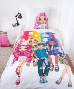 Kinderbettwäsche RAINBOW HIGH - Weiß & Rosa - 135x200 cm - Hochwertige Baumwolle 7 Kinderbettwäsche RAINBOW HIGH - Weiß & Rosa - 135x200 cm - Hochwertige Baumwolle -Heimtextilien Verkäufe 9005177000 02 1600Wx1600H