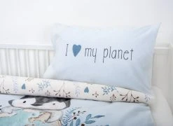 Kinderbettwäsche PINGUIN - hellblau - 100x135 cm - Kuschelig & Atmungsaktiv -Heimtextilien Verkäufe 9005177100 03 1600Wx1600H