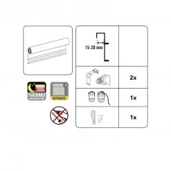 Thermo-Klemmrollo - Weiß - Abdunkelnd - 40x150 cm | Klemmrollos & Jalousien -Heimtextilien Verkäufe 9005346700 04 1600Wx1600H