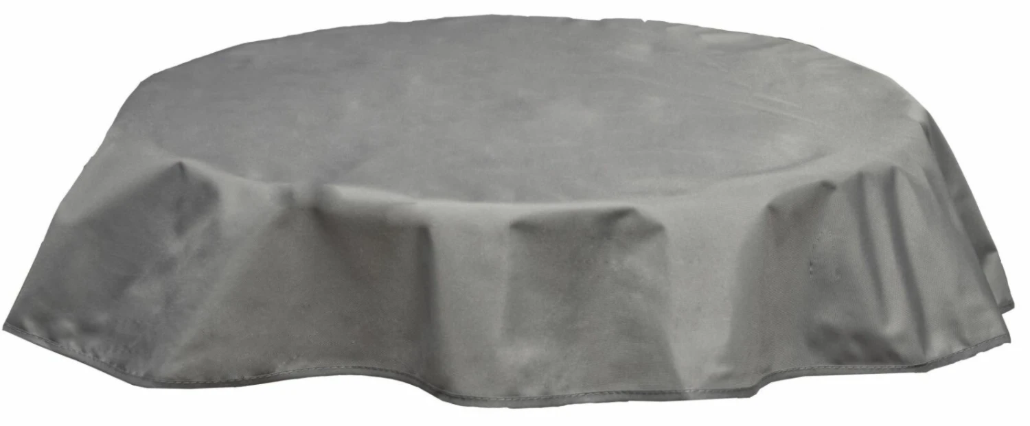 Tischdecke - hellgrau - Polyester - 120 cm Ø 3 Tischdecke - hellgrau - Polyester - 120 cm Ø